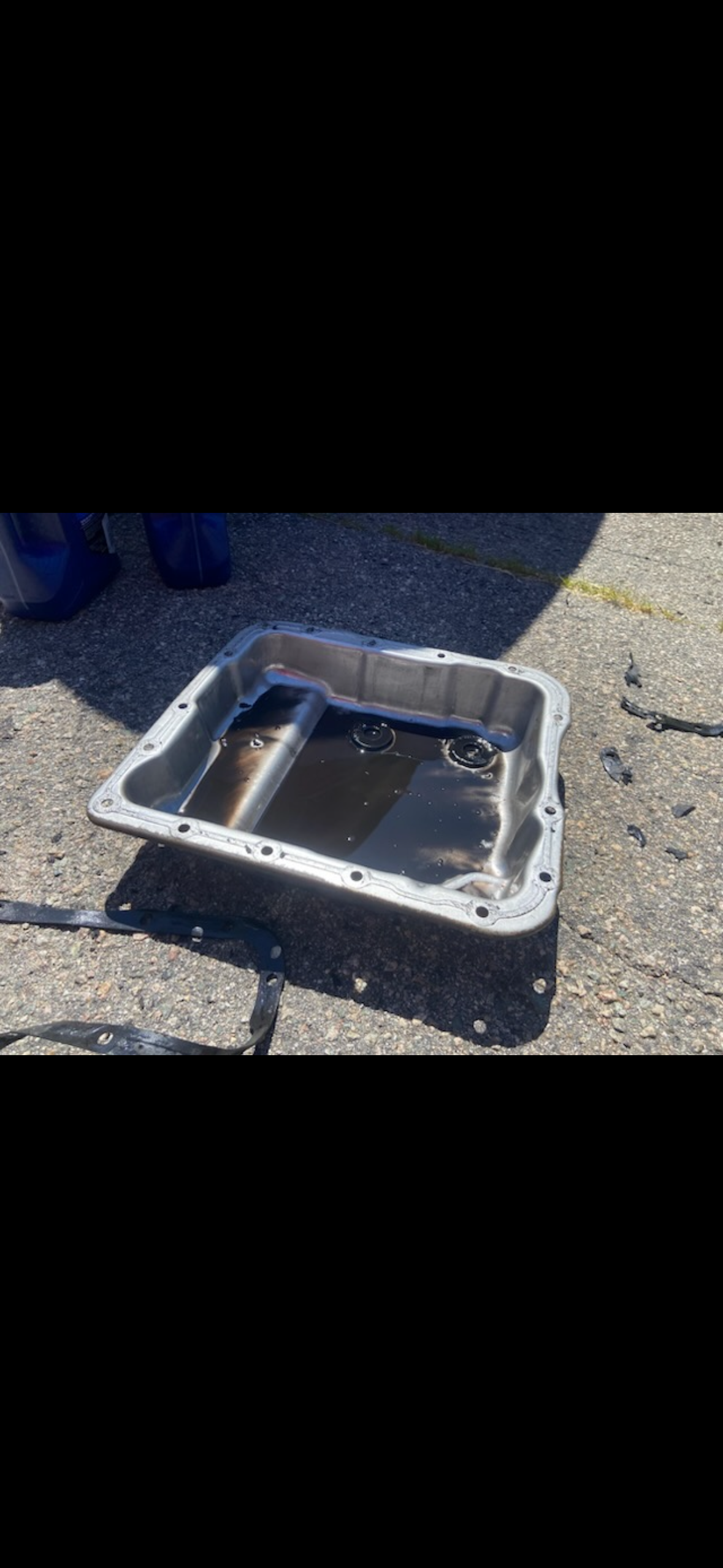 Engine bay inspection and maintenance work